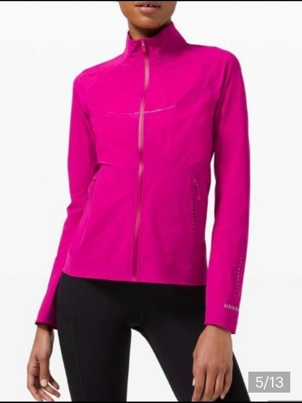Lululemon Fast and Free Windbreaker Jacket Ripened Raspberry Pink Size 6 - Picture 2 of 14